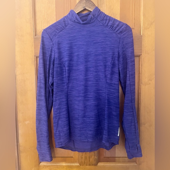 Mondette‎ Long Sleeve Athletic Top Womens Size Medium Purple Workout Outdoor - Picture 1 of 8